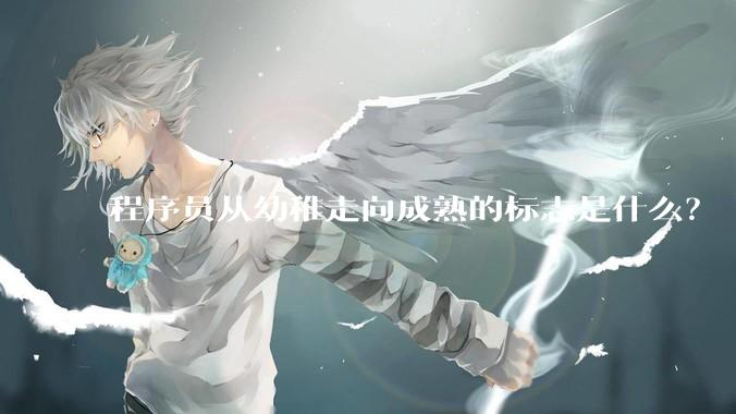 程序员从幼稚走向成熟的标志是什么？